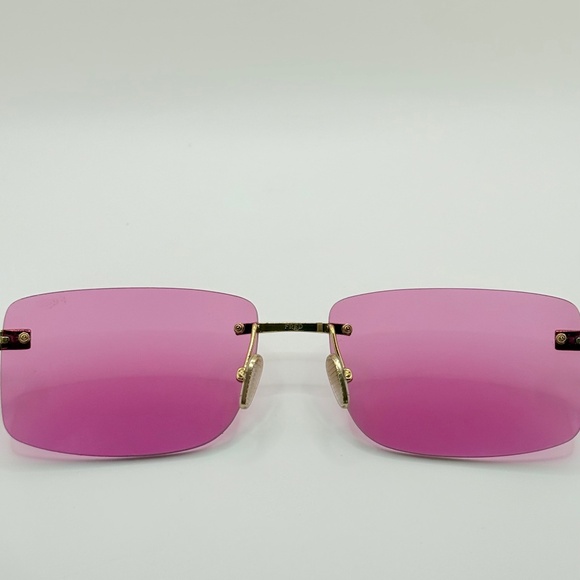 FRED FG40040U 30Y Rimless Gold/Pink Sunglasses 58□16 150 main image 15
